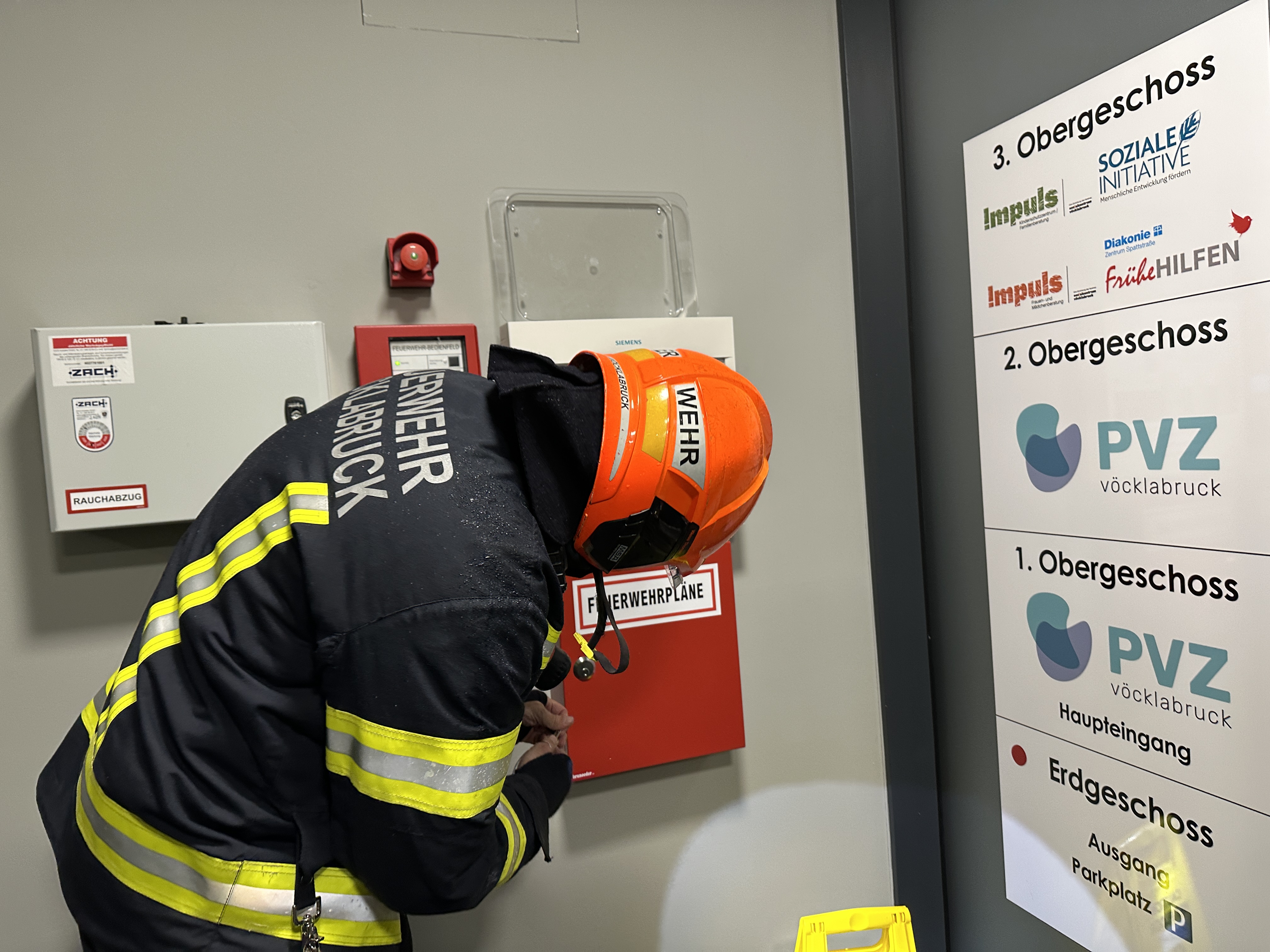 Brandmeldealarm in neuen PVZ Vöcklabruck