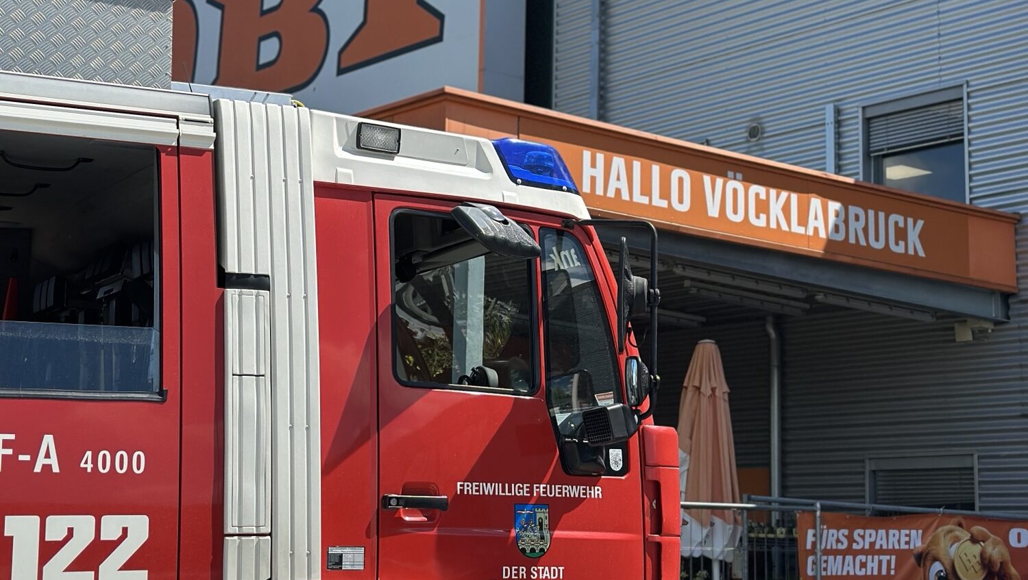 Brandmeldealarm Baumarkt