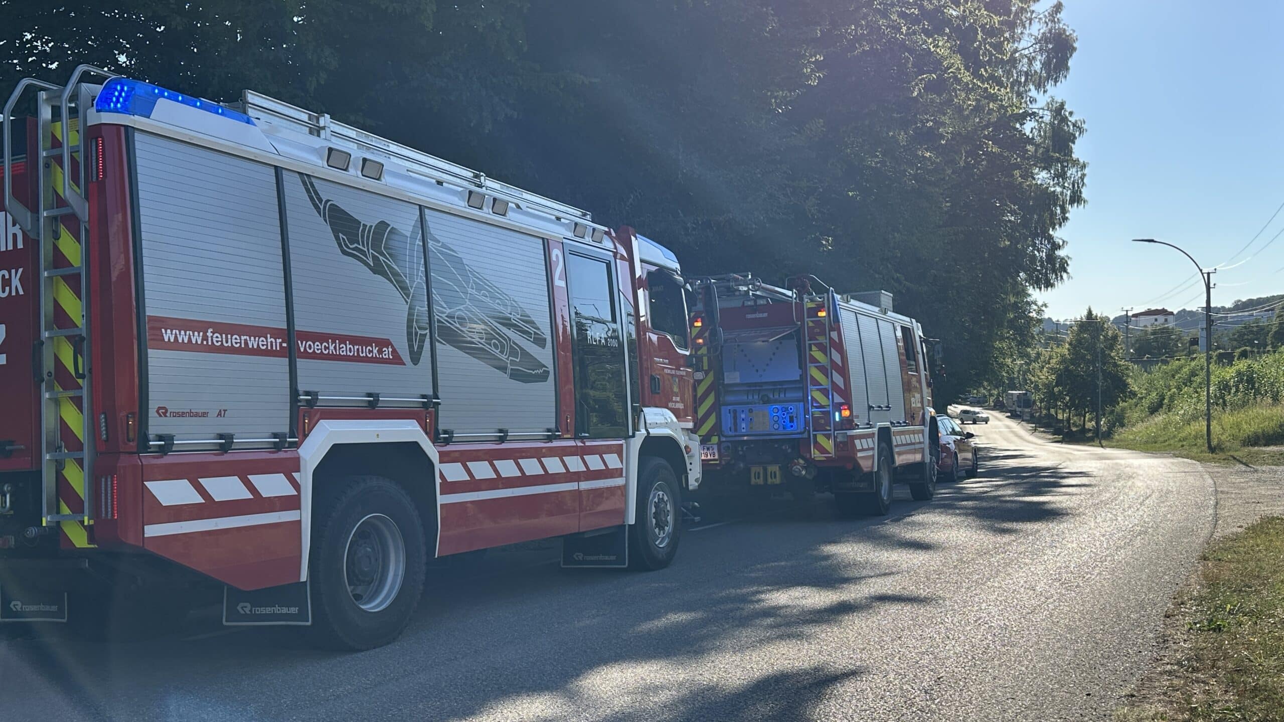 Kleinbrand in Waldstück neben der Hausruckstraße